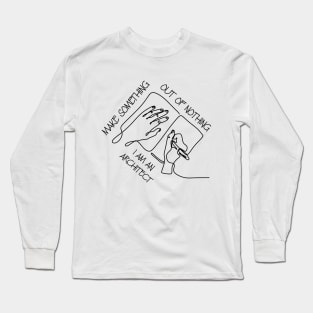 Make Something Out of Nothing - Architects - black Long Sleeve T-Shirt